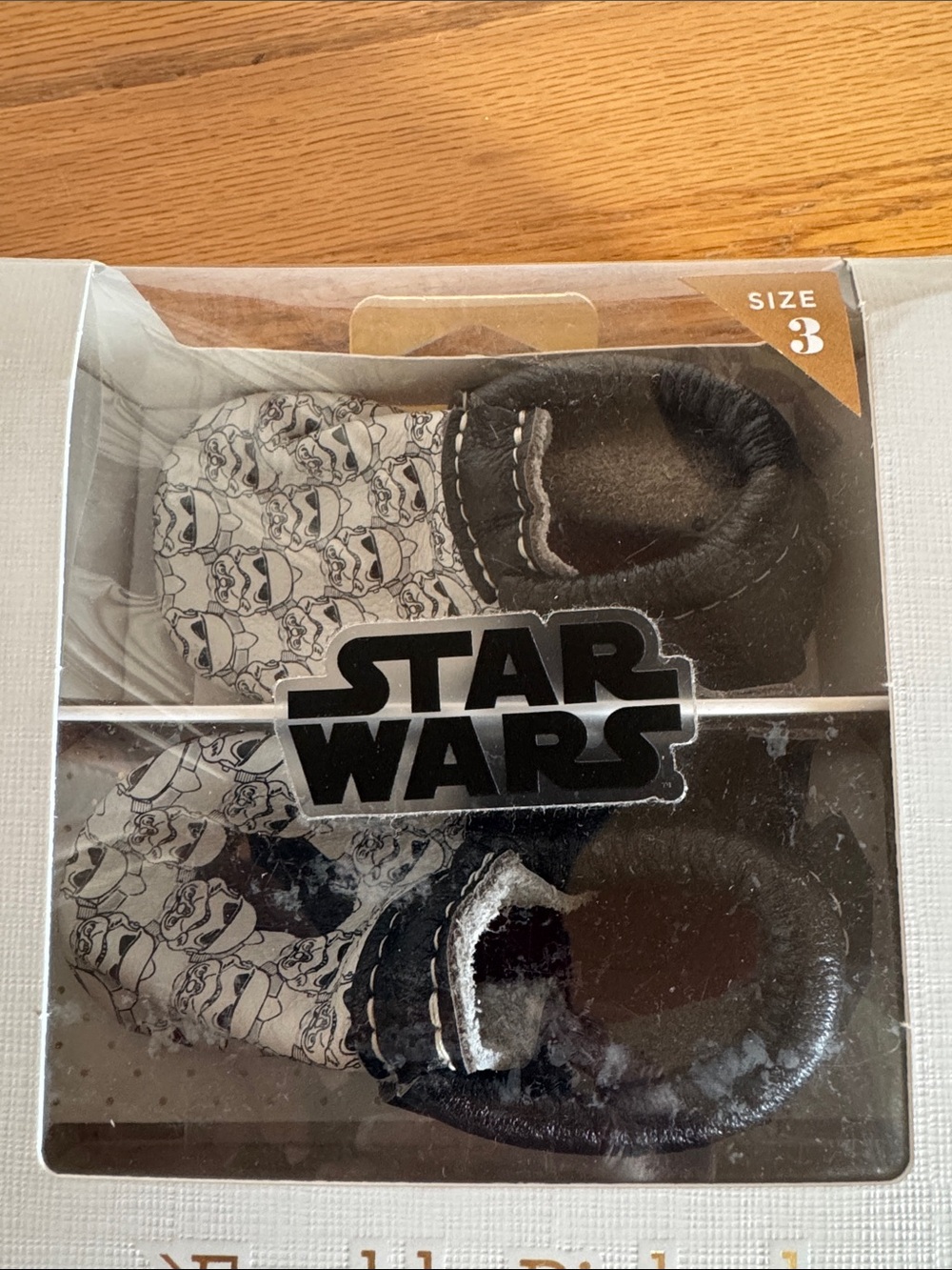 Freshly Picked Star Wars Stormtrooper Moccasins in Black & White